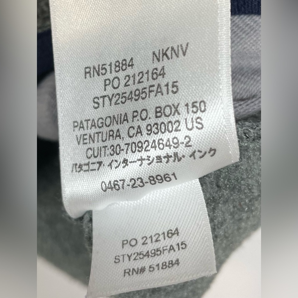 Patagonia Snap-T Synchilla Fleece Vest, Gray/Navy Blue, Women’s Medium - Picture 9 of 9